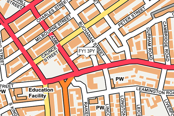 FY1 3PY map - OS OpenMap – Local (Ordnance Survey)