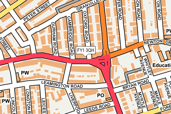FY1 3QH map - OS OpenMap – Local (Ordnance Survey)