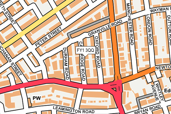 FY1 3QQ map - OS OpenMap – Local (Ordnance Survey)