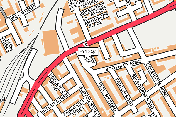 FY1 3QZ map - OS OpenMap – Local (Ordnance Survey)