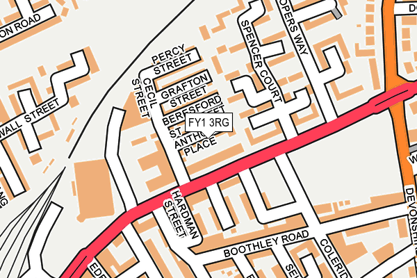 FY1 3RG map - OS OpenMap – Local (Ordnance Survey)