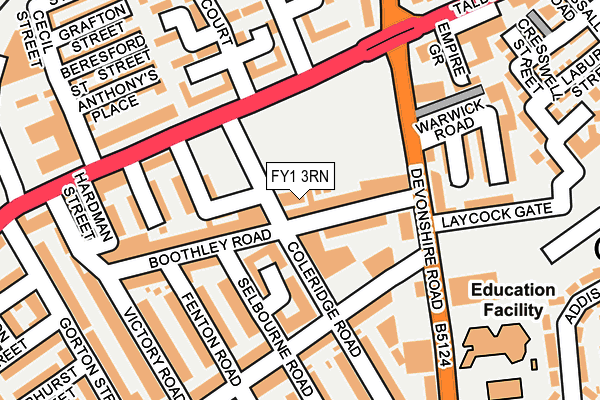 FY1 3RN map - OS OpenMap – Local (Ordnance Survey)