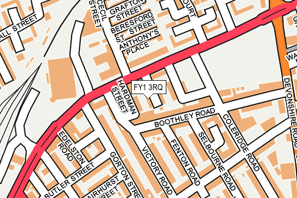 FY1 3RQ map - OS OpenMap – Local (Ordnance Survey)