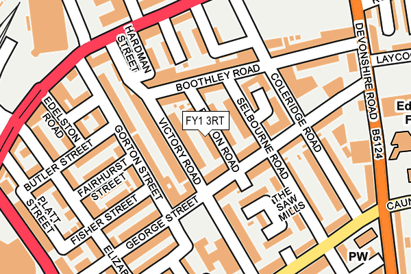 FY1 3RT map - OS OpenMap – Local (Ordnance Survey)
