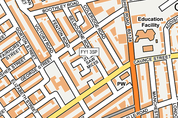 FY1 3SP map - OS OpenMap – Local (Ordnance Survey)