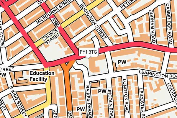 FY1 3TG map - OS OpenMap – Local (Ordnance Survey)