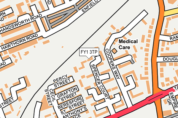 FY1 3TP map - OS OpenMap – Local (Ordnance Survey)