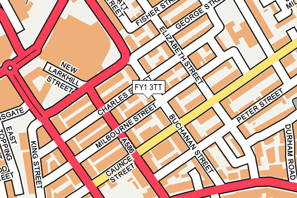 FY1 3TT map - OS OpenMap – Local (Ordnance Survey)
