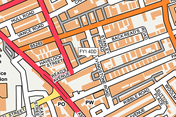 FY1 4DD map - OS OpenMap – Local (Ordnance Survey)