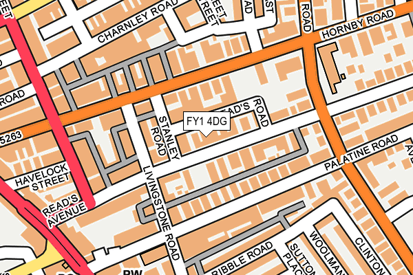 FY1 4DG map - OS OpenMap – Local (Ordnance Survey)