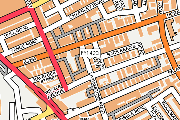 FY1 4DQ map - OS OpenMap – Local (Ordnance Survey)