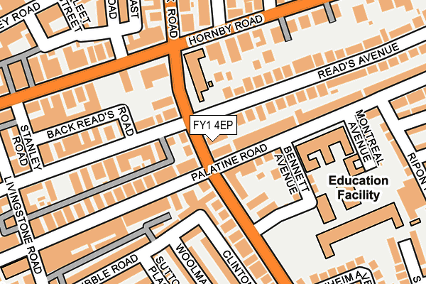 FY1 4EP map - OS OpenMap – Local (Ordnance Survey)