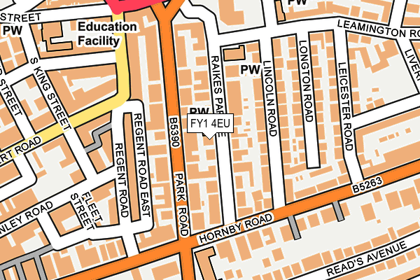 FY1 4EU map - OS OpenMap – Local (Ordnance Survey)