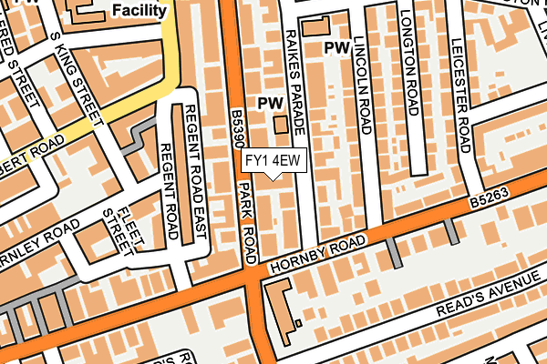FY1 4EW map - OS OpenMap – Local (Ordnance Survey)
