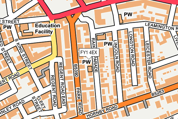 FY1 4EX map - OS OpenMap – Local (Ordnance Survey)