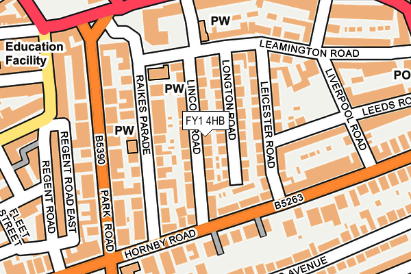 FY1 4HB map - OS OpenMap – Local (Ordnance Survey)