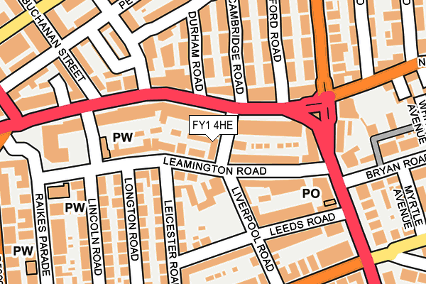 FY1 4HE map - OS OpenMap – Local (Ordnance Survey)