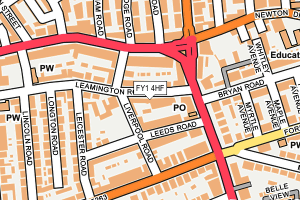 FY1 4HF map - OS OpenMap – Local (Ordnance Survey)