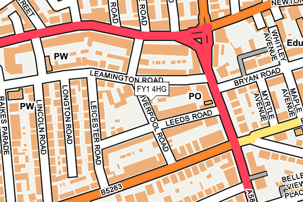 FY1 4HG map - OS OpenMap – Local (Ordnance Survey)