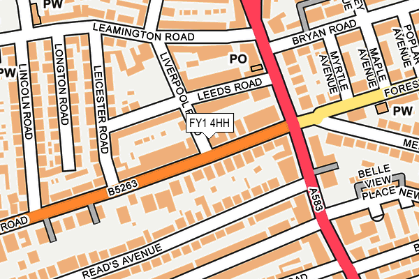 FY1 4HH map - OS OpenMap – Local (Ordnance Survey)
