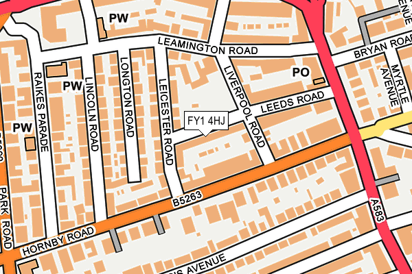 FY1 4HJ map - OS OpenMap – Local (Ordnance Survey)