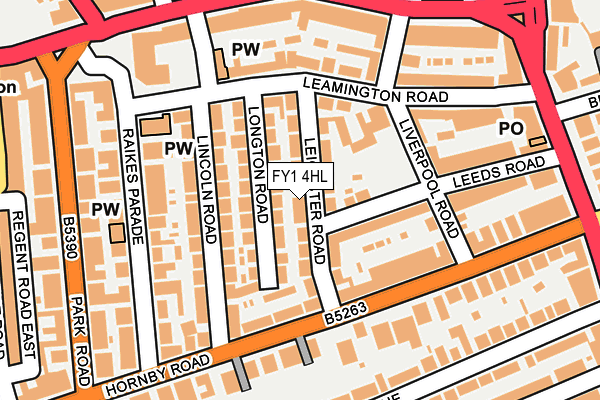 FY1 4HL map - OS OpenMap – Local (Ordnance Survey)