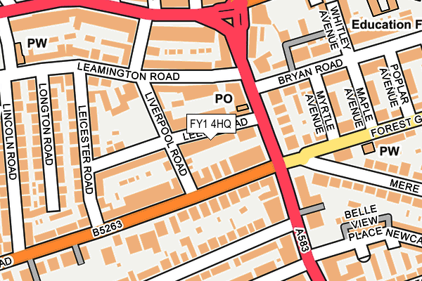 FY1 4HQ map - OS OpenMap – Local (Ordnance Survey)