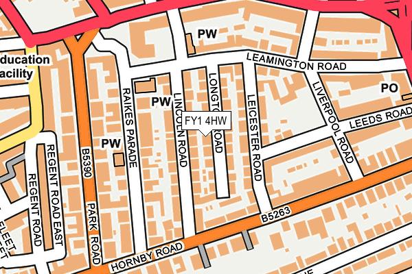 FY1 4HW map - OS OpenMap – Local (Ordnance Survey)