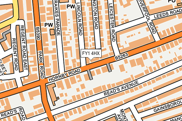 FY1 4HX map - OS OpenMap – Local (Ordnance Survey)