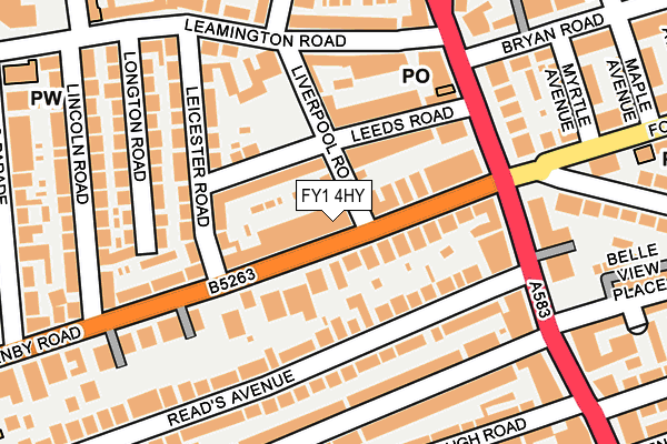 FY1 4HY map - OS OpenMap – Local (Ordnance Survey)