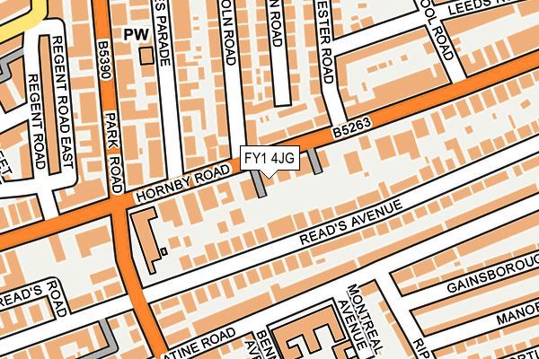 FY1 4JG map - OS OpenMap – Local (Ordnance Survey)