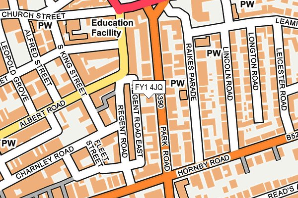 FY1 4JQ map - OS OpenMap – Local (Ordnance Survey)