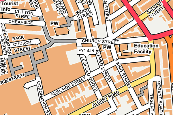 FY1 4JR map - OS OpenMap – Local (Ordnance Survey)