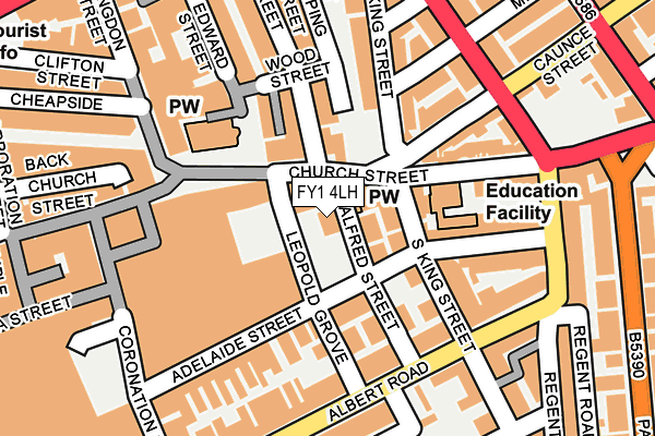 FY1 4LH map - OS OpenMap – Local (Ordnance Survey)