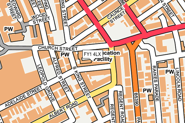 FY1 4LX map - OS OpenMap – Local (Ordnance Survey)