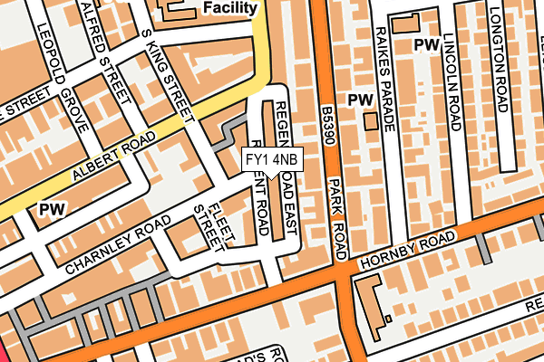 FY1 4NB map - OS OpenMap – Local (Ordnance Survey)