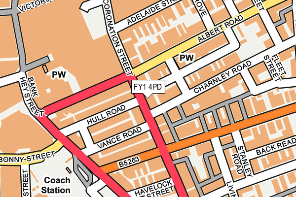 FY1 4PD map - OS OpenMap – Local (Ordnance Survey)