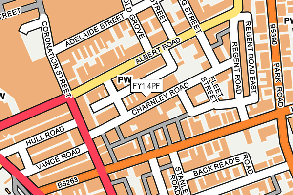 FY1 4PF map - OS OpenMap – Local (Ordnance Survey)