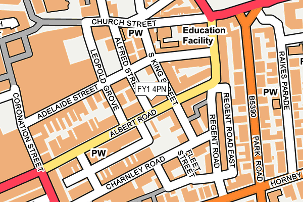 FY1 4PN map - OS OpenMap – Local (Ordnance Survey)