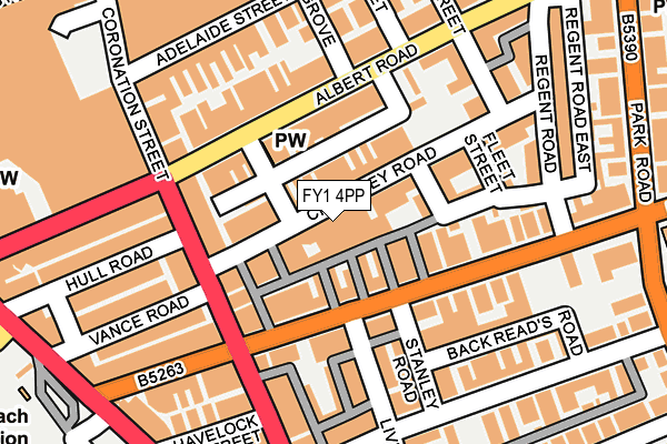 FY1 4PP map - OS OpenMap – Local (Ordnance Survey)