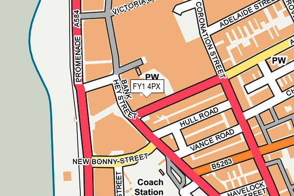 FY1 4PX map - OS OpenMap – Local (Ordnance Survey)