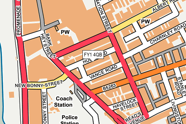 FY1 4QB map - OS OpenMap – Local (Ordnance Survey)