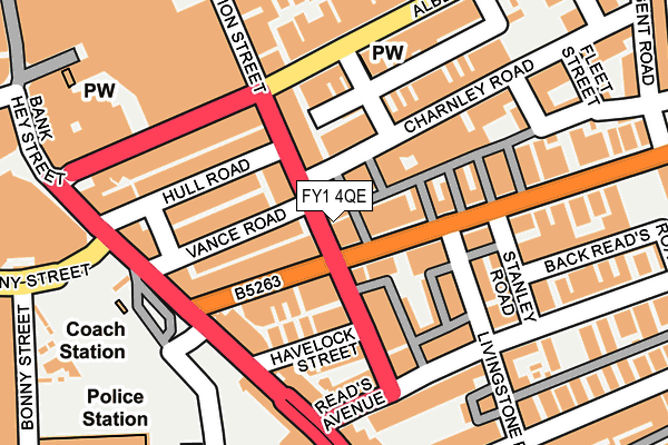 FY1 4QE map - OS OpenMap – Local (Ordnance Survey)