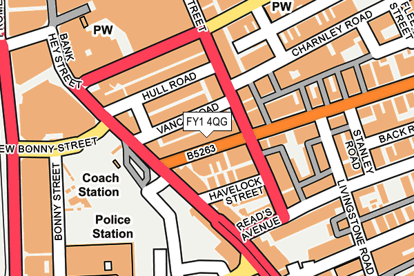 FY1 4QG map - OS OpenMap – Local (Ordnance Survey)