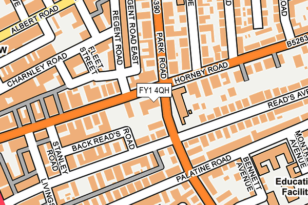 FY1 4QH map - OS OpenMap – Local (Ordnance Survey)