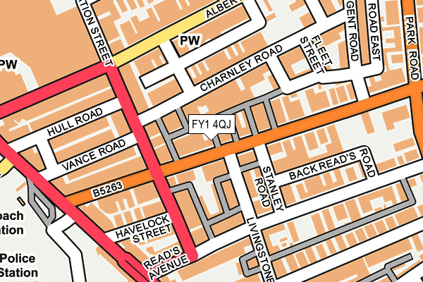 FY1 4QJ map - OS OpenMap – Local (Ordnance Survey)