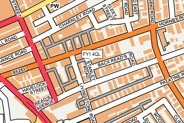 FY1 4QL map - OS OpenMap – Local (Ordnance Survey)