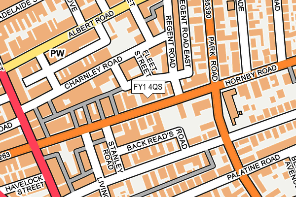 FY1 4QS map - OS OpenMap – Local (Ordnance Survey)