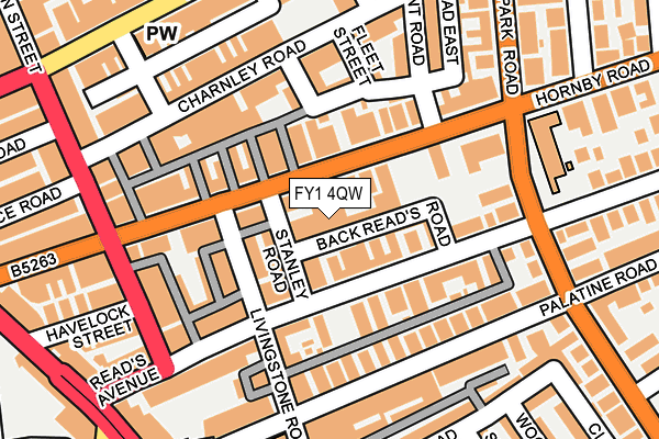 FY1 4QW map - OS OpenMap – Local (Ordnance Survey)