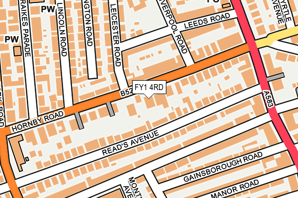 FY1 4RD map - OS OpenMap – Local (Ordnance Survey)